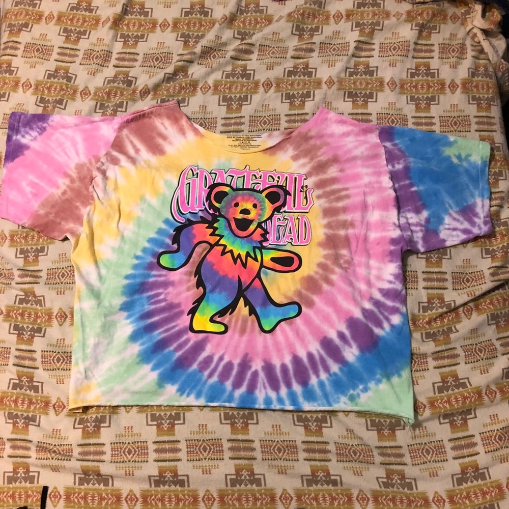 Grateful Dead bear cut off t shirt